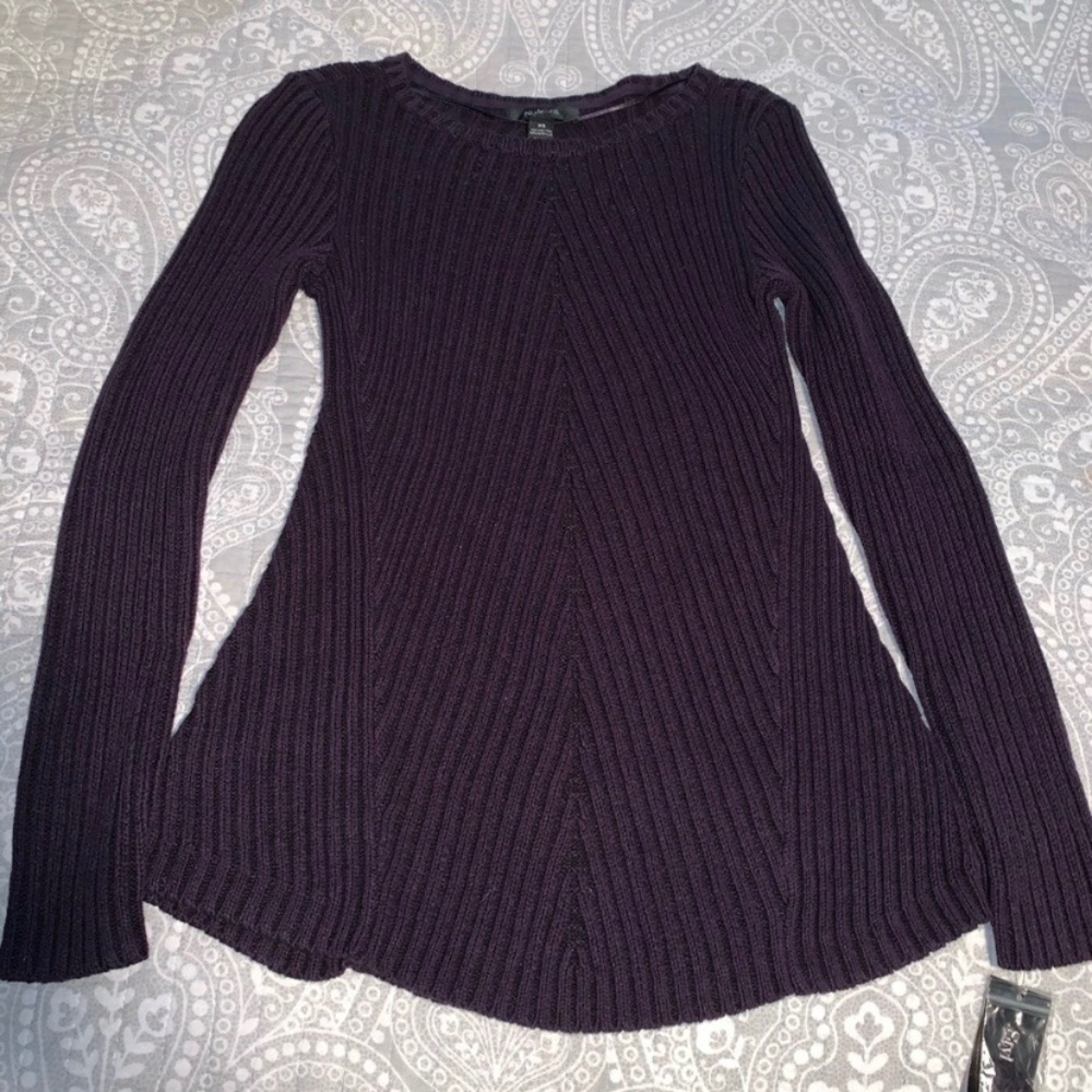 Style & Co Purple Scoop Neck Sweater
